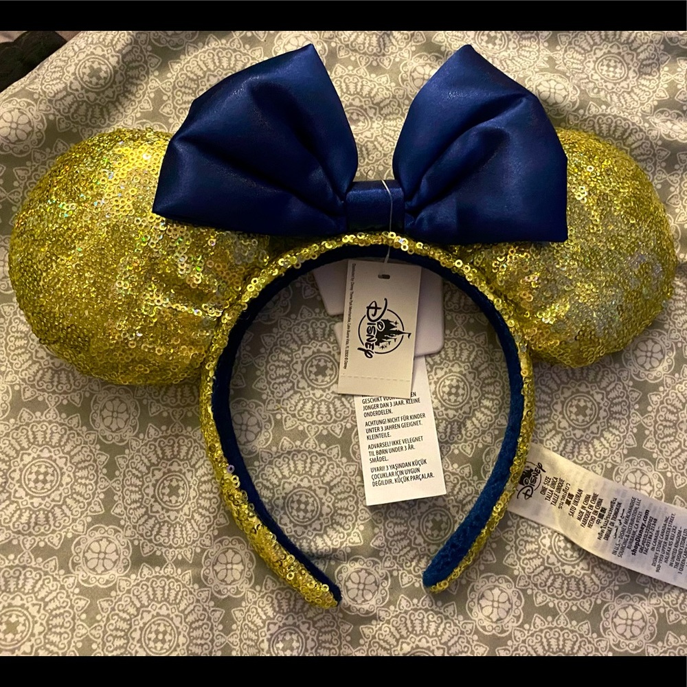 Disney Parks 2022 50th Anniversary Shimmer Earidescent Sequin Minnie Headband✨